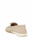 Hogan Womens Loafers in Beige