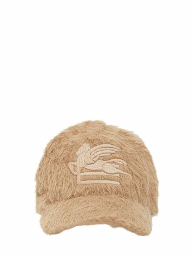 Photo: ETRO - Logo Faux Fur Baseball Cap