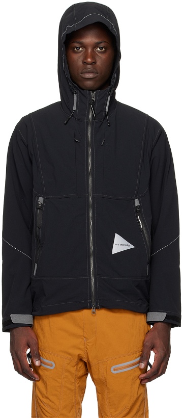 Photo: and wander Black Water-Repellent Jacket
