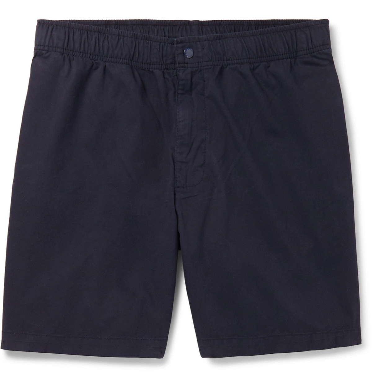 Adsum - Bank Wide-Leg Cotton-Twill Shorts - Blue Adsum