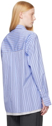 HommeGirls Blue Shirt Minidress