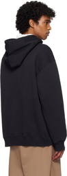 MM6 Maison Margiela Black Printed Hoodie