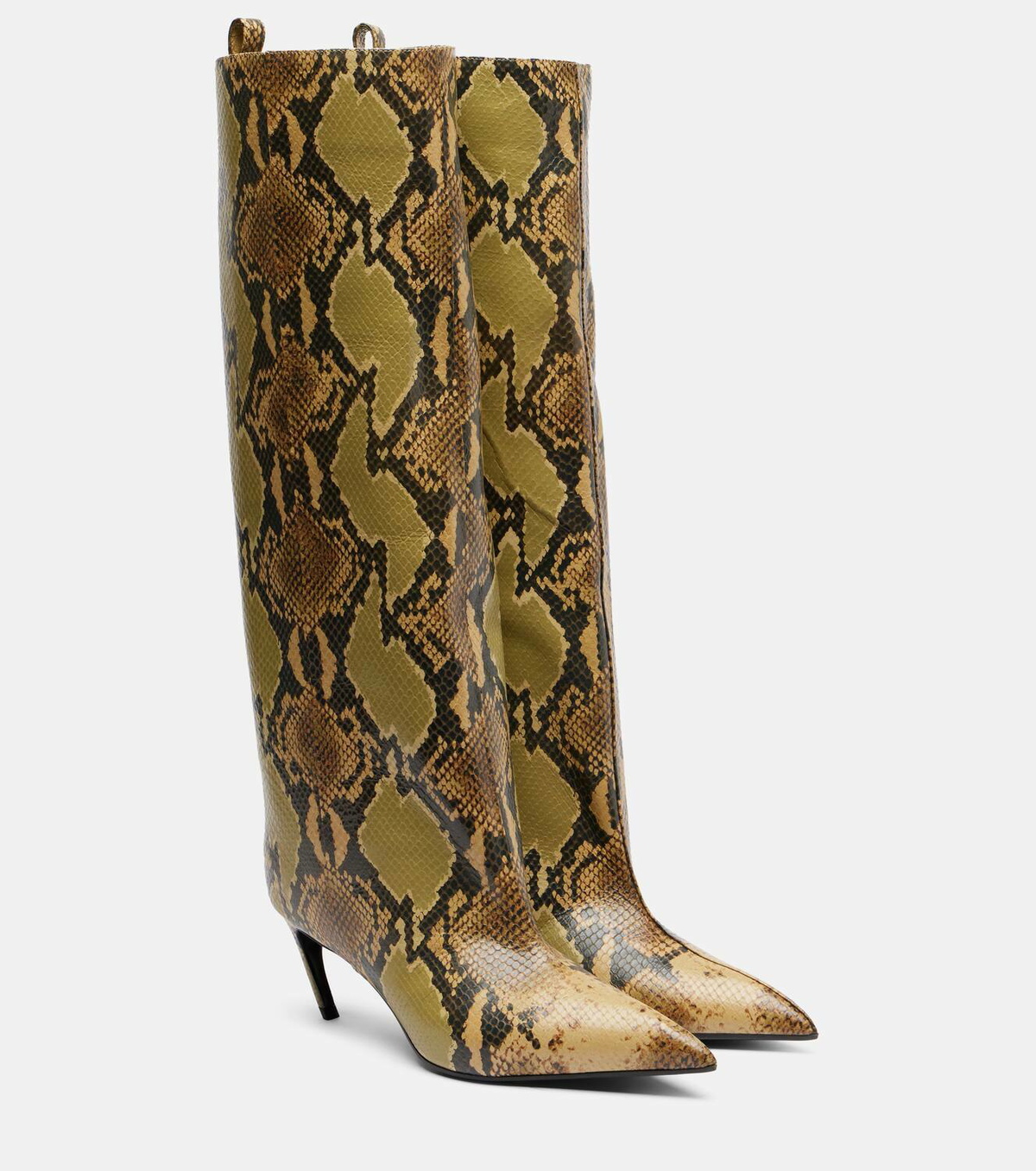 ロングブーツ THE ATTICO Printed Leather Lea Boots The Attico Lea 65 leather knee-high boots The Attico