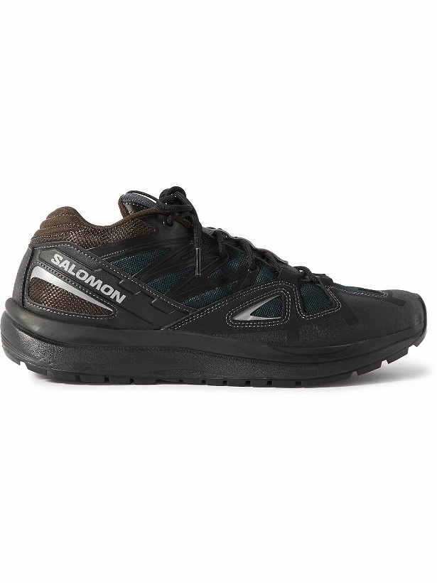Photo: And Wander - Salomon Odyssey Rubber-Trimmed Mesh Sneakers - Black