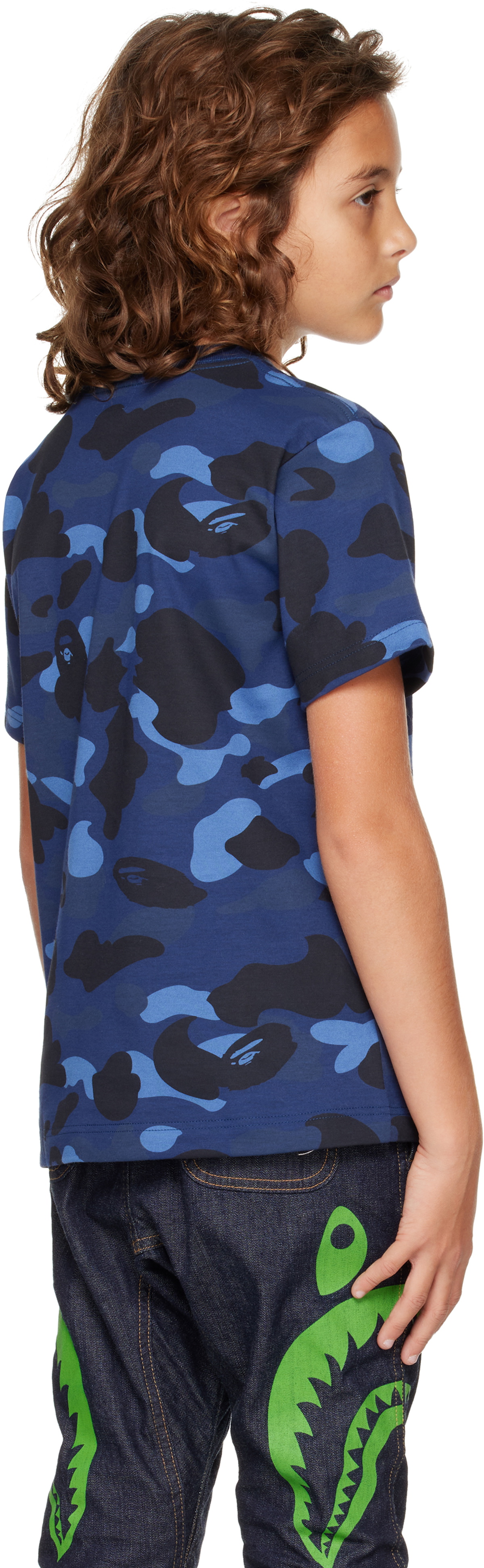 BAPE KIDS Tシャツ 90サイズ ネイビー　90cm正規品 s-l400.jpg