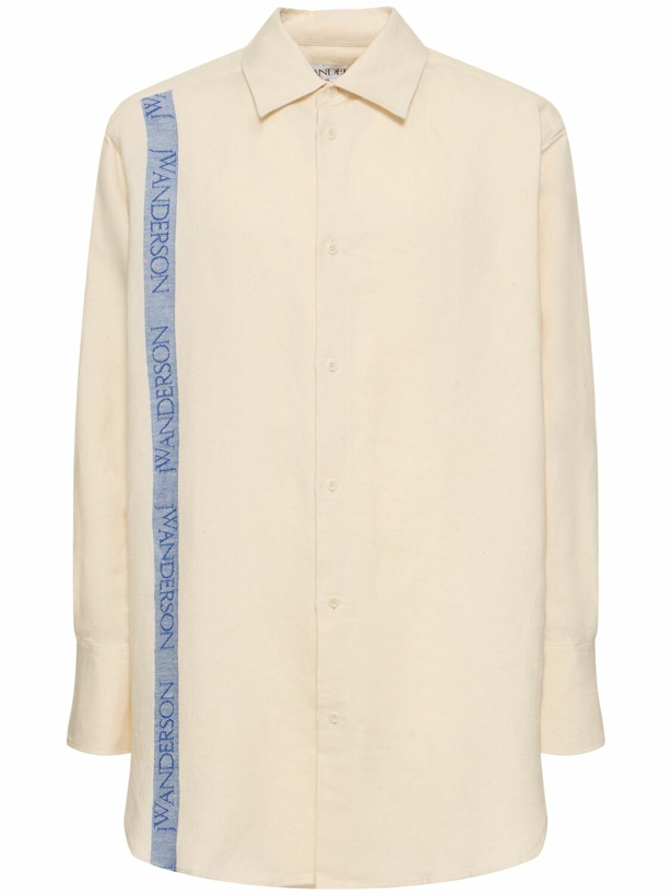 Photo: JW ANDERSON - Oversize Linen & Cotton Shirt