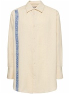 JW ANDERSON - Oversize Linen & Cotton Shirt