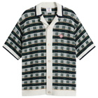 Casablanca Men's Mosaic Check Shirt in Green