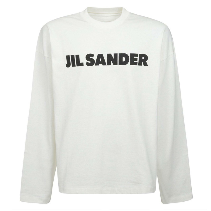 Photo: Jil Sander Logo Printed Long Sleeved T-shirt