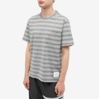 Thom Browne Men's Stripe T-Shirt in Medium Grey