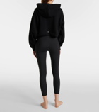 Alo Yoga Bae cropped cotton-blend hoodie