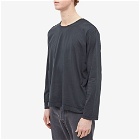 Our Legacy Men's Long Sleeve Parachute T-Shirt in Old Black Clean Jersey