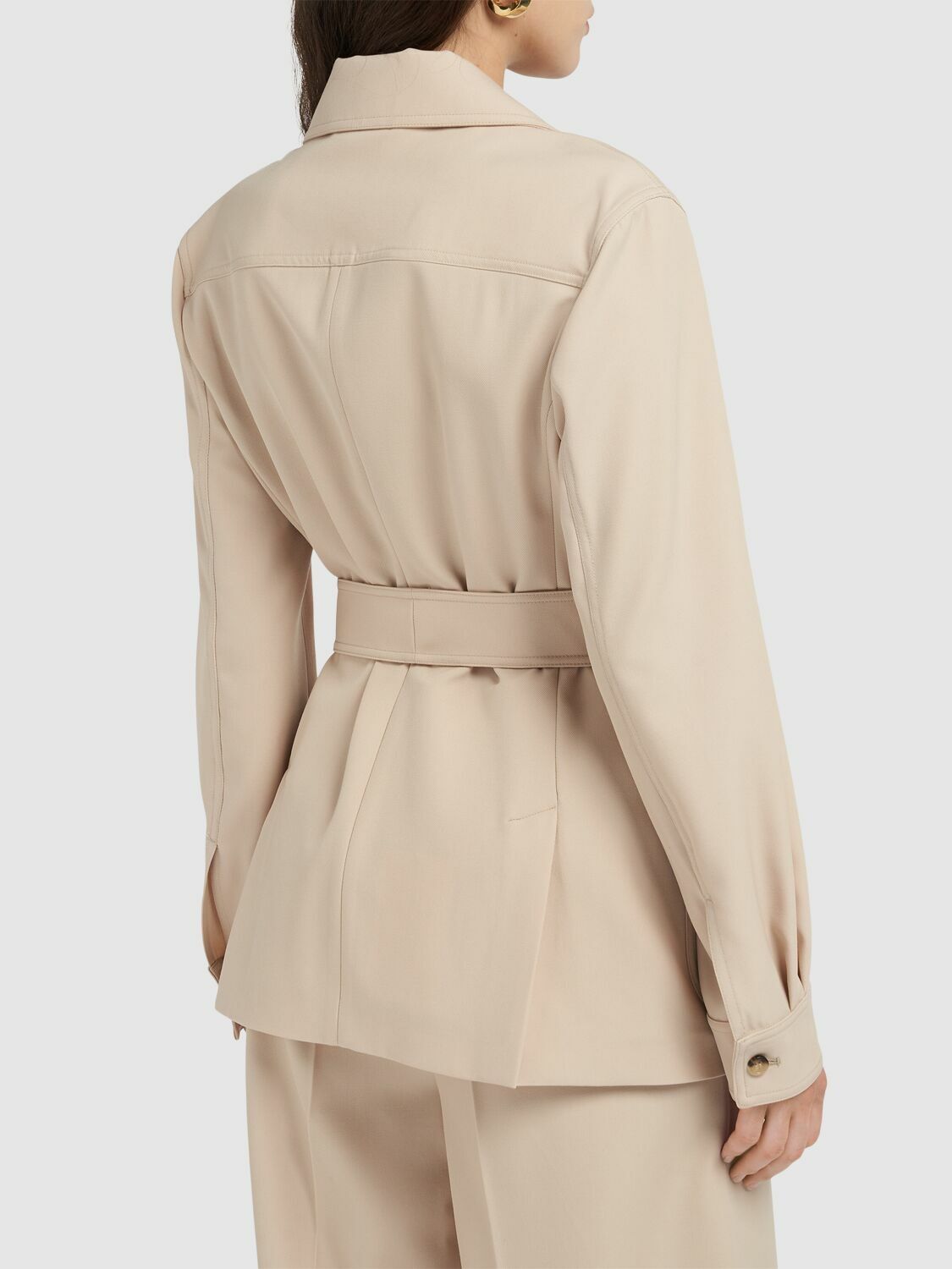 MAX MARA Pulvino Gabardine Safari Jacket Max Mara