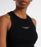 Givenchy Cropped logo cotton tank top