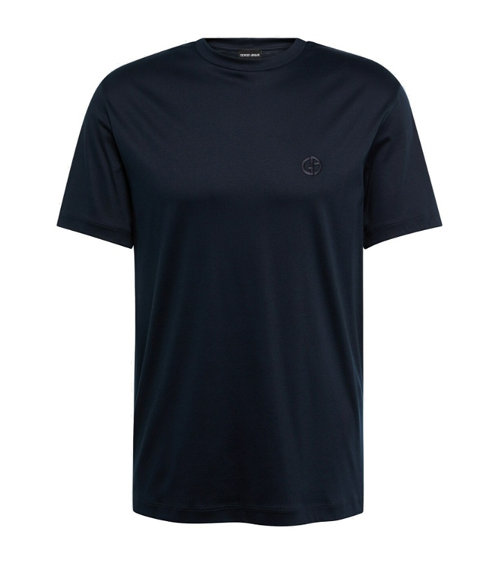Photo: Giorgio Armani - Logo cotton jersey T-shirt