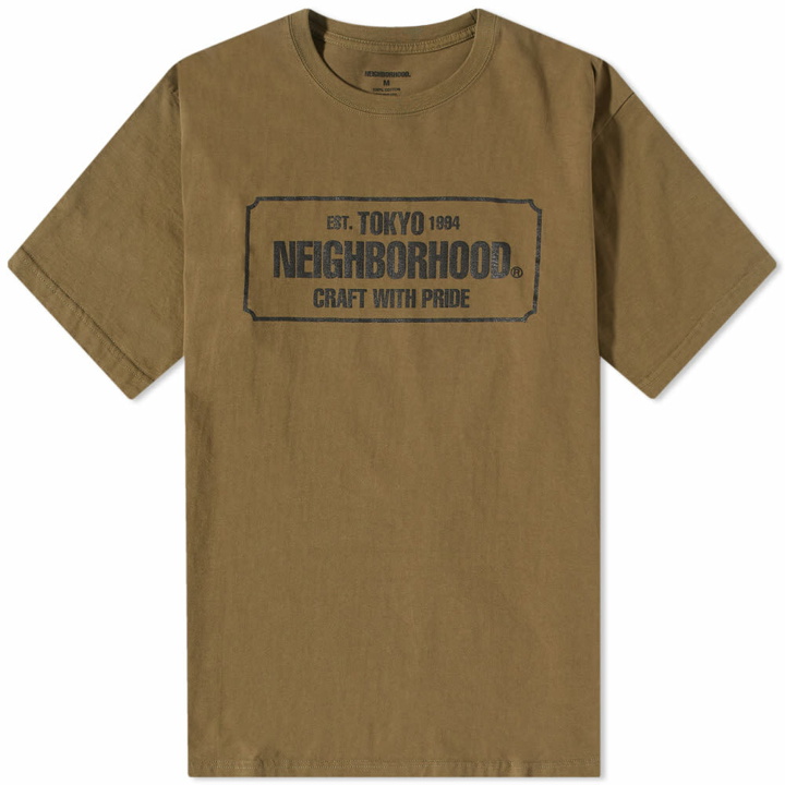 Photo: Neighborhood Men's NH-1 T-Shirt in Olive Drab