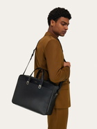 Ferragamo Mens Gancini briefcase in Black