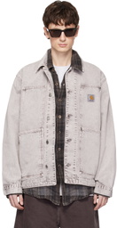 Carhartt Work In Progress Pink OG Double Front Denim Jacket