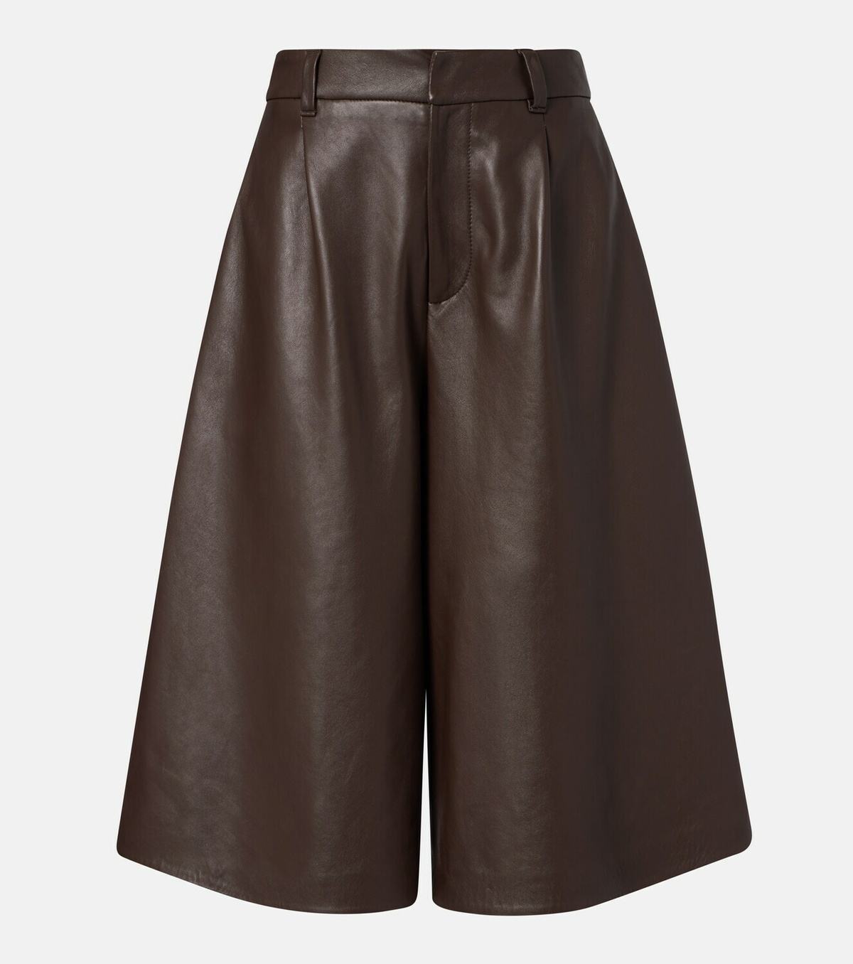 Brunello Cucinelli Leather Bermuda shorts