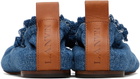 Lanvin Blue Denim Ballerina Flats