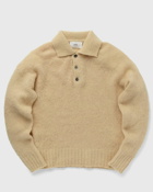 Ami Paris Polo Sweater Beige - Mens - Pullovers