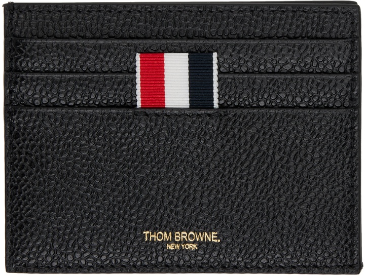 Photo: Thom Browne Black Leather Card Holder