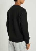 Stone Island Logo Cotton Sweatshirt Black