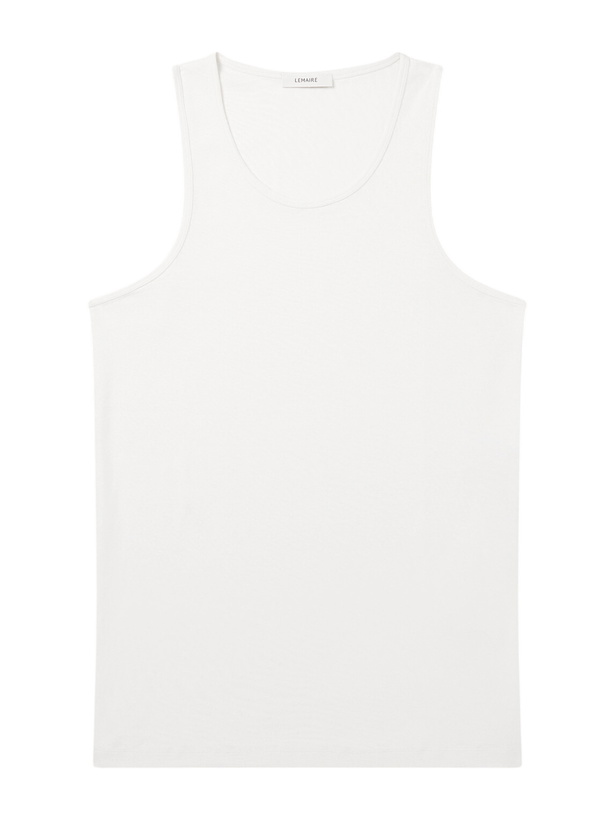 Photo: LEMAIRE - Cotton-Jersey Tank Top - Neutrals