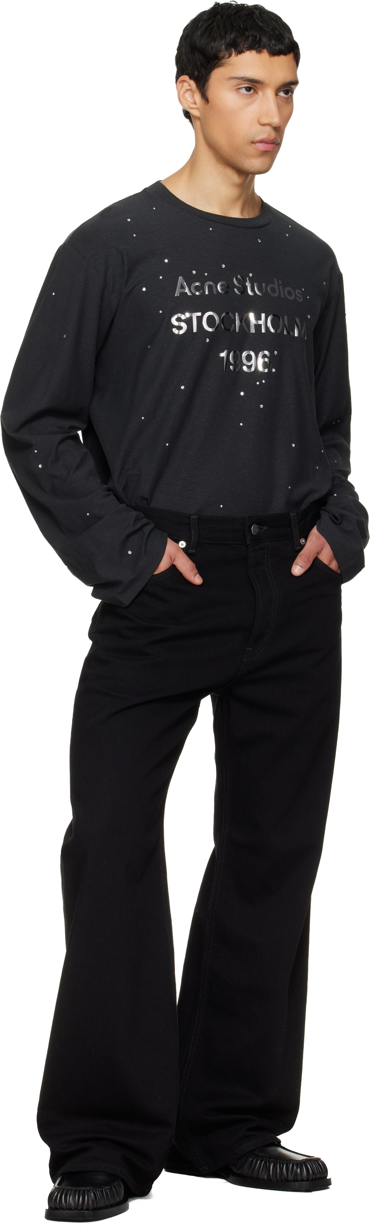 Acne Studios Black Logo T-shirt