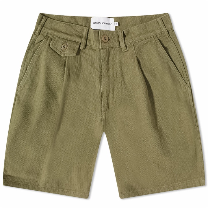 Photo: General Admission Men's Pleated Short in Olive