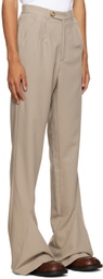 Luar Beige Flared Trousers