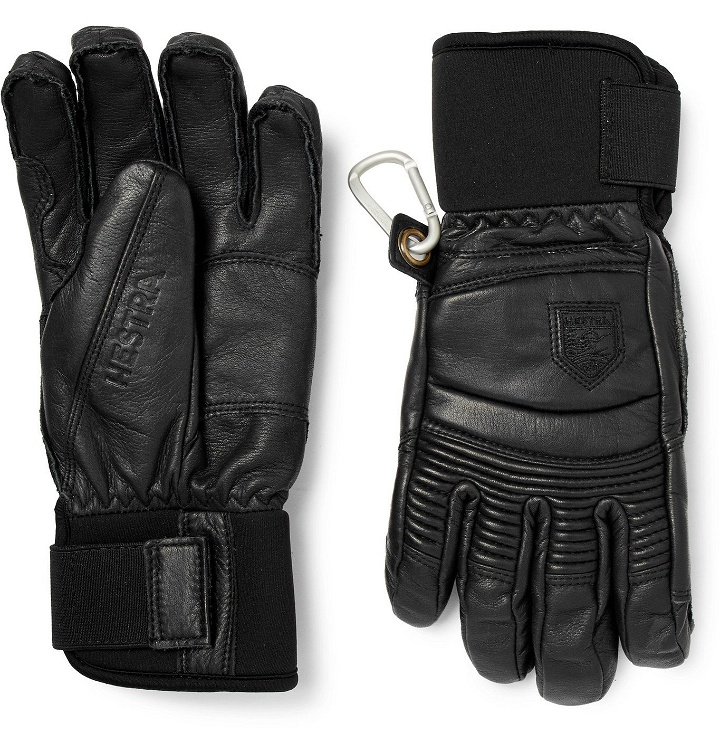 Photo: Hestra - Fall Line Padded Leather Ski Gloves - Black