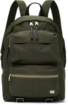 Paul Smith Khaki Laser Stripe Recycled Nylon Backpack