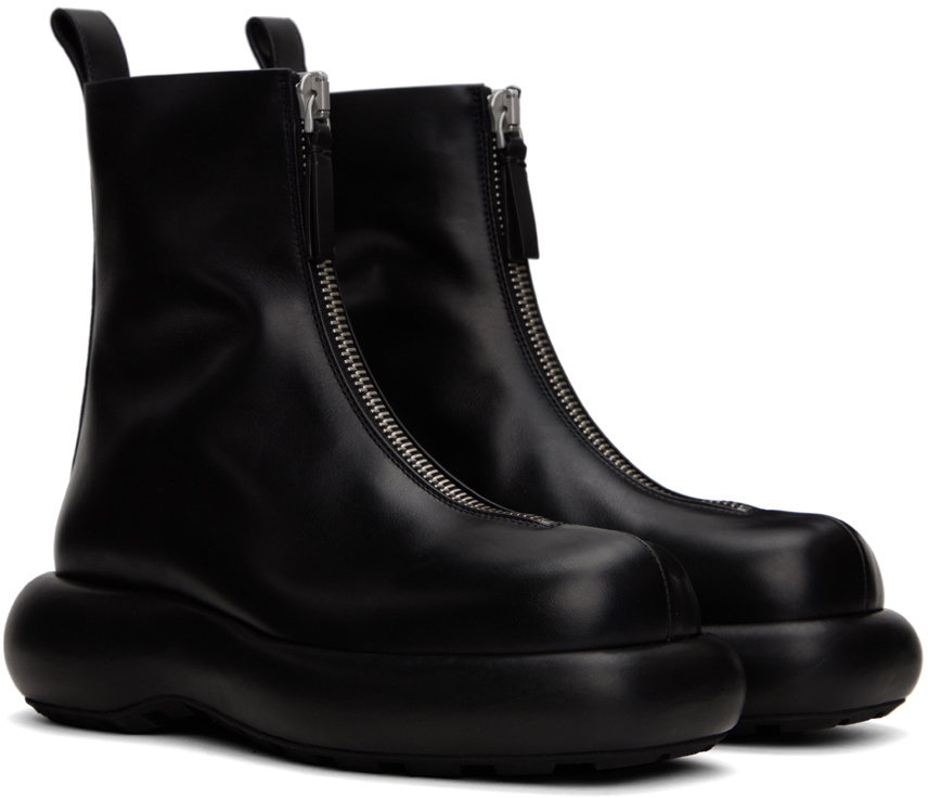Jil Sander Black Zip Boots Jil Sander