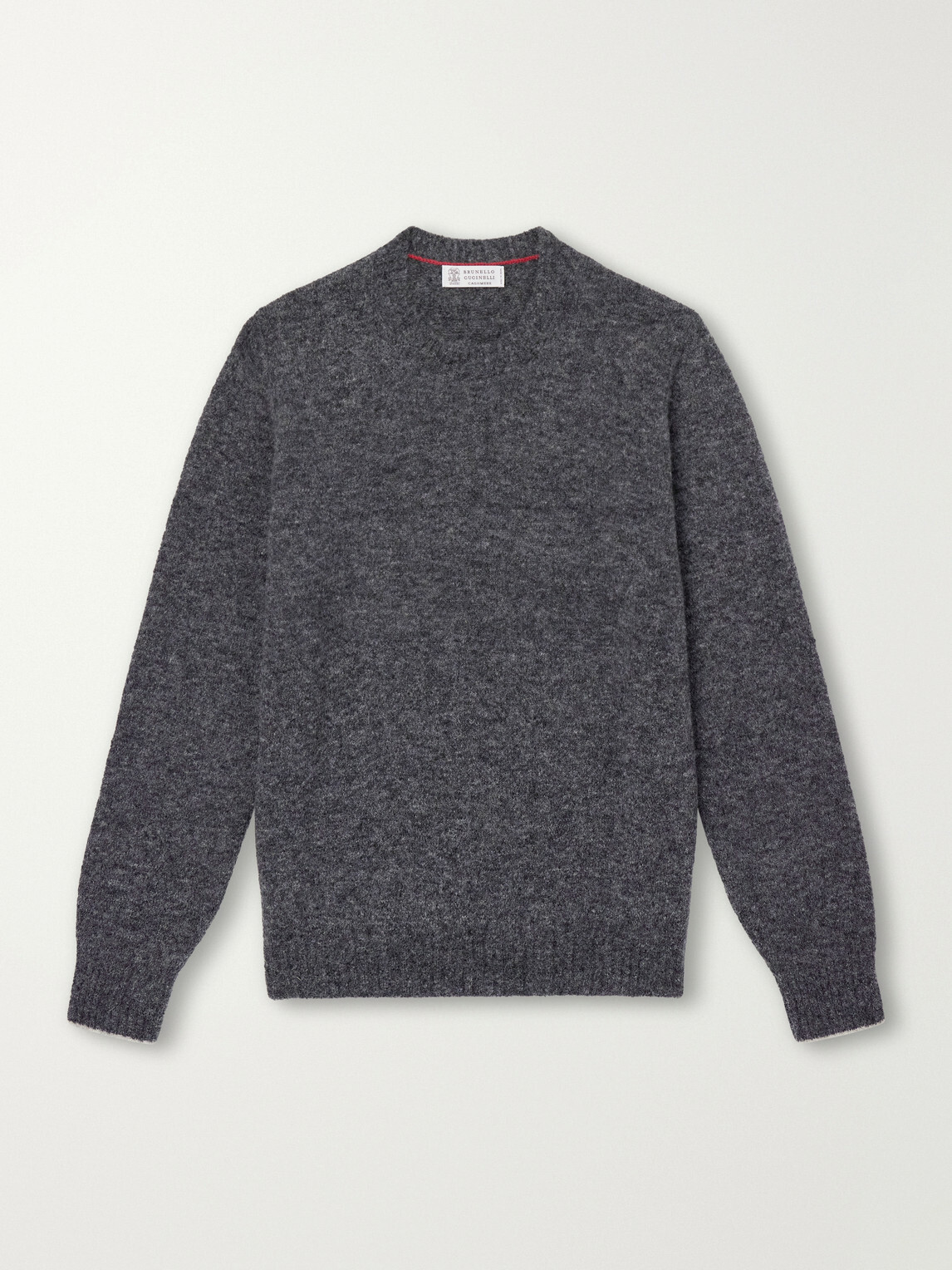 Brunello Cucinelli - Mélange Brushed Cashmere Sweater - Gray