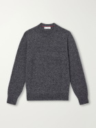 Brunello Cucinelli - Mélange Brushed Cashmere Sweater - Gray