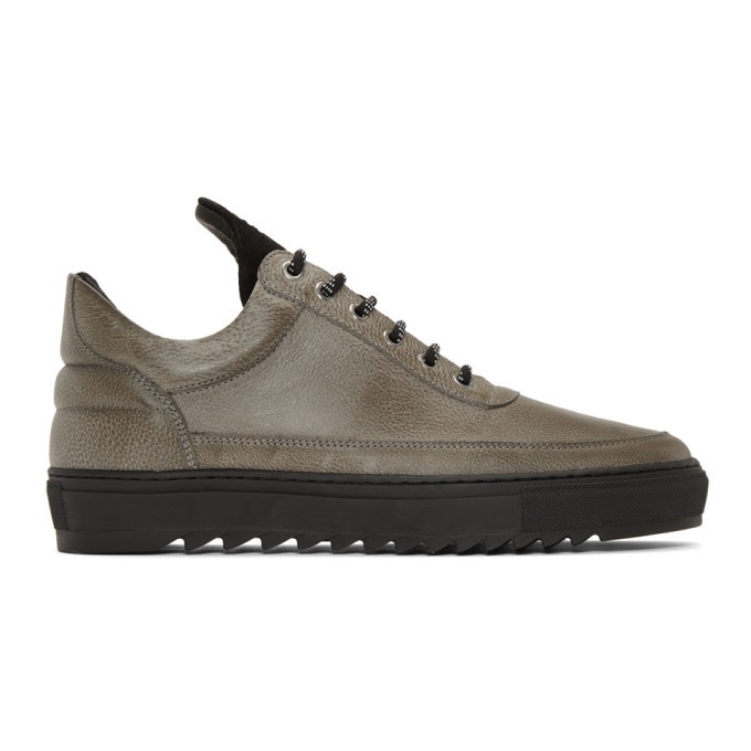 Photo: Filling Pieces Grey Thick Ripple Low Top Sneakers