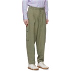 House of the Very Islands Green Linen Viper Room Trousers