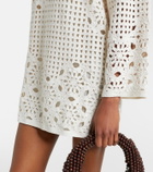 Frame The Postcard cotton crochet tunic