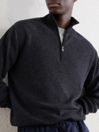 Frescobol Carioca - Heitor Merino Wool Half-Zip Sweater - Black
