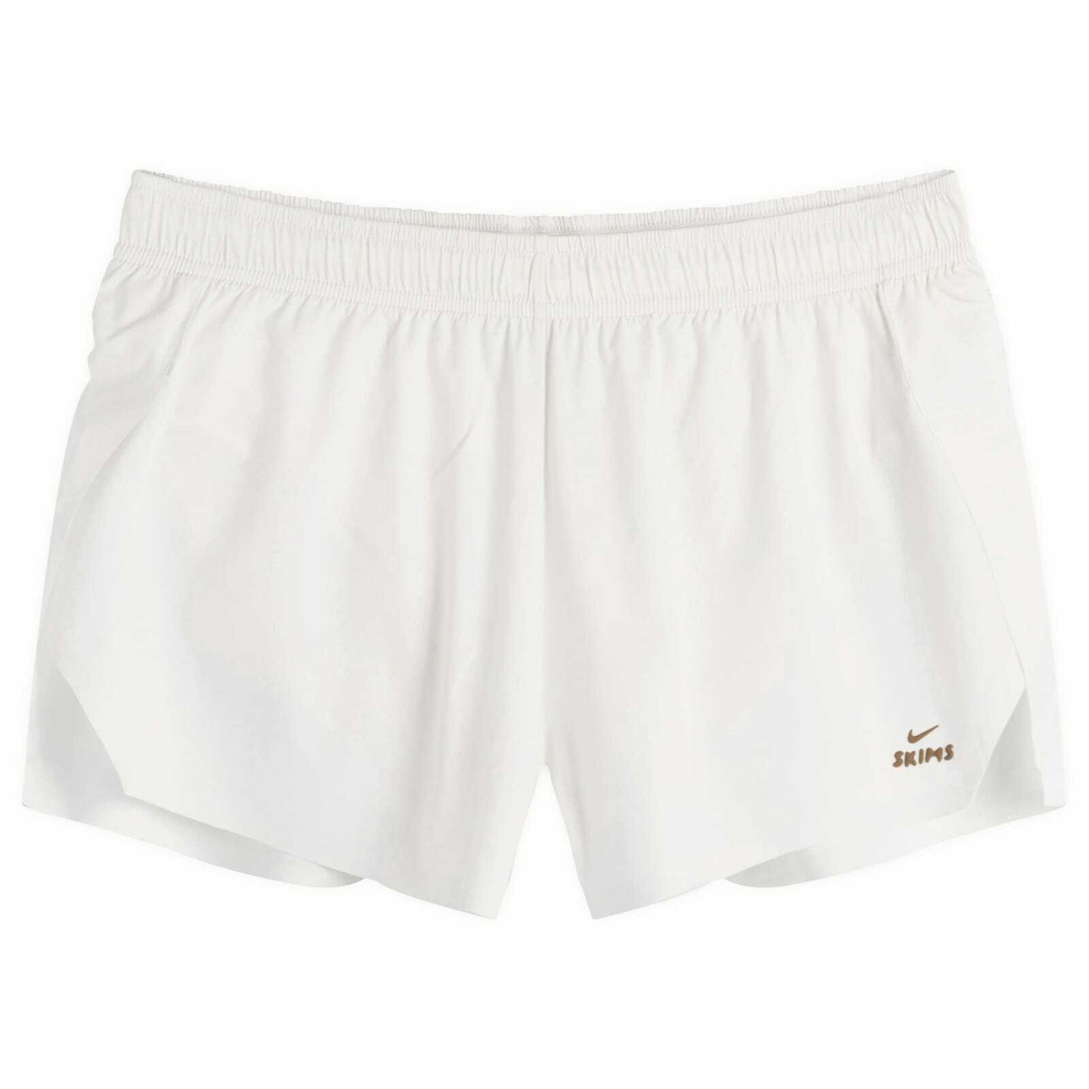 Nike Women's x SKIMS Stretch Nylon Runner Short in Ivory