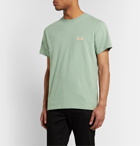 Nudie Jeans - Daniel Logo-Appliquéd Organic Cotton-Jersey T-Shirt - Green