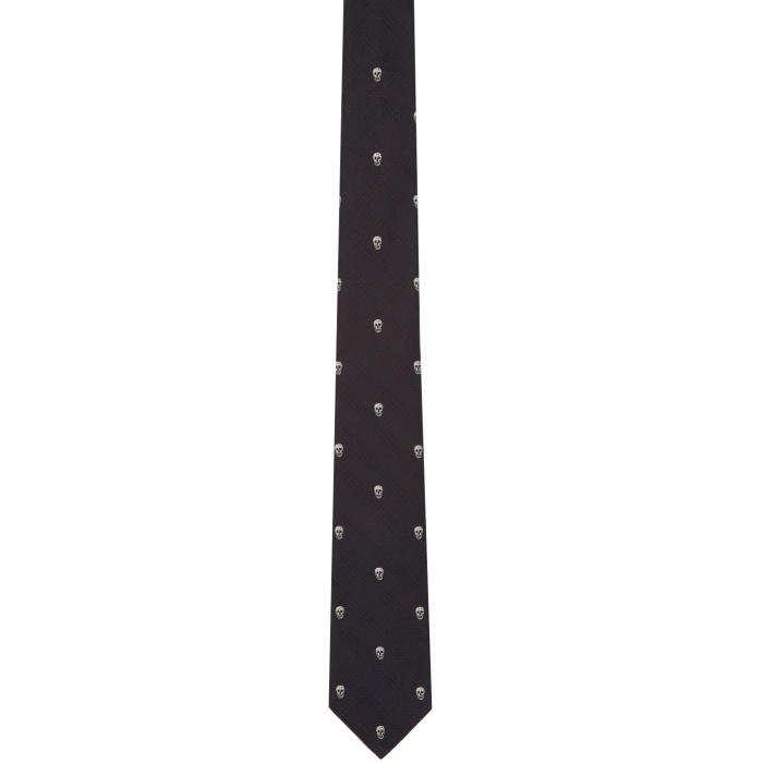 Photo: Alexander McQueen Black and White Prince of Wales Check Tie 