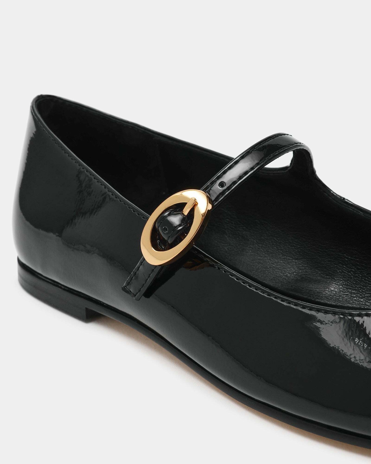 Steve Madden Lolli Flats in Black Patent