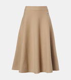 Moncler Wool-blend midi skirt