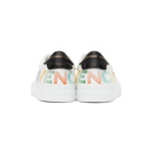 Givenchy White Embroidered Logo Urban Street Sneakers