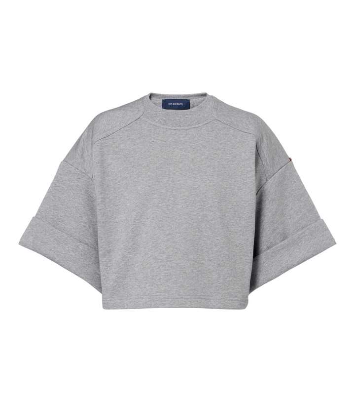 Photo: Sportmax Cotton-blend jersey sweatshirt
