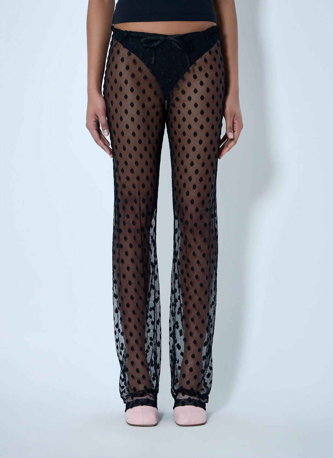 Dries Van Noten Sheer Lace Trousers