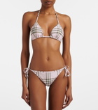 Burberry Burberry Check bikini top