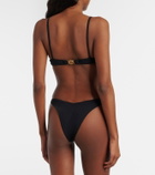Roberto Cavalli Logo bikini top